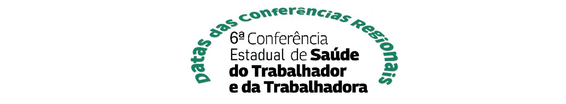 datas conferências regionais 6ª CESTT