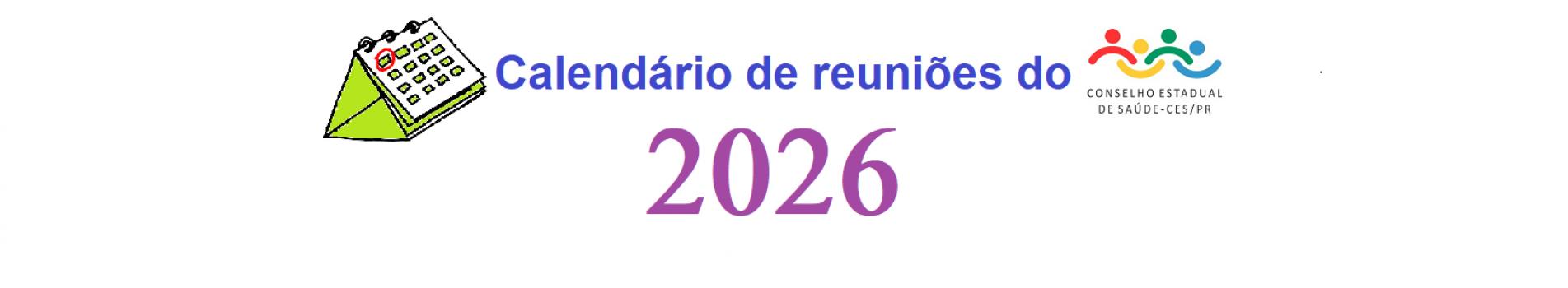 Calendário de Reuniões do CES 2026