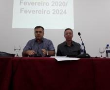 Secretário de Estado da Saúde do Paraná Beto Preto e o Secretário Executivo do CES/PR Mauricio Mesadri
